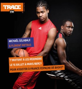 Gelabale et Piétrus pour Trace FM, en février 2012