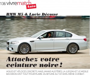 Lucie dans Paris Match, 08/2012